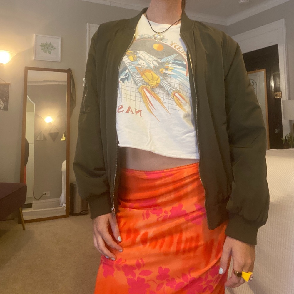 Green Bomber Jacket